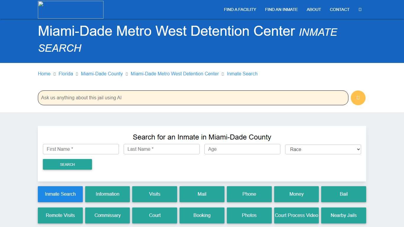 Miami-Dade County Inmate Search & Roster Find Inmates FL
